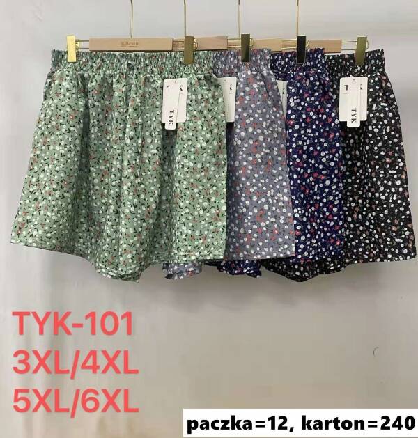 Szorty damskie Roz 3XL-6XL, Mix Kolor Paczka 12 szt